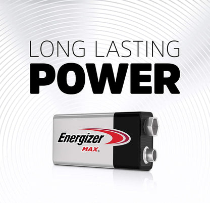 Energizer MAX 9V Batteries (1 Pack), 9 Volt Alkaline Batteries