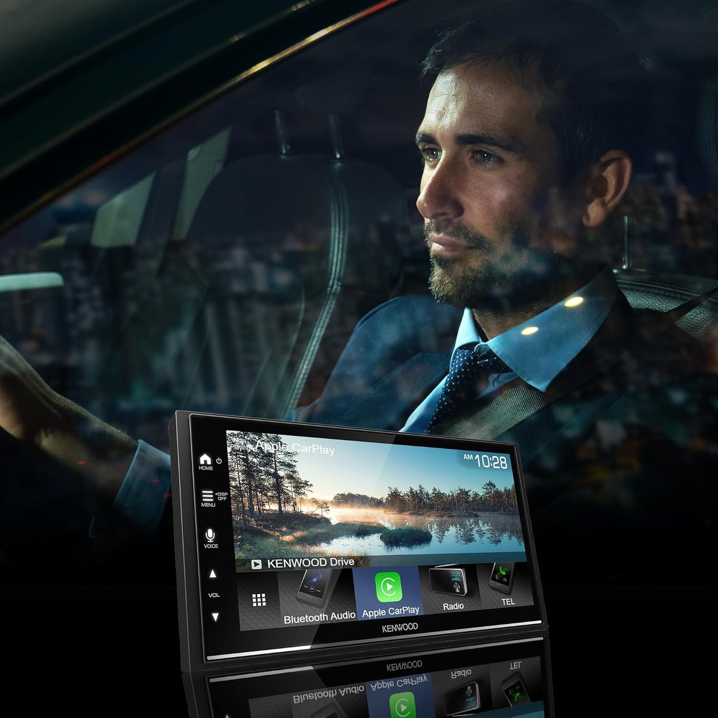 KENWOOD DMX7709S 6.8-Inch Capacitive Touch Screen, Car Stereo, CarPlay and Android Auto, Bluetooth, AM/FM Radio, MP3 Player, USB Port, Double DIN, 13-Band EQ, SiriusXM