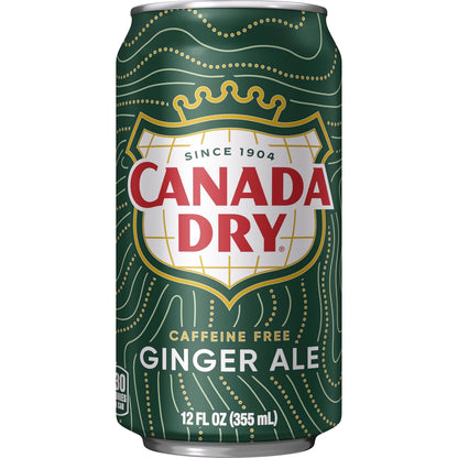 Canada Dry Ginger Ale Soda, 12 fl oz cans, 12 pack