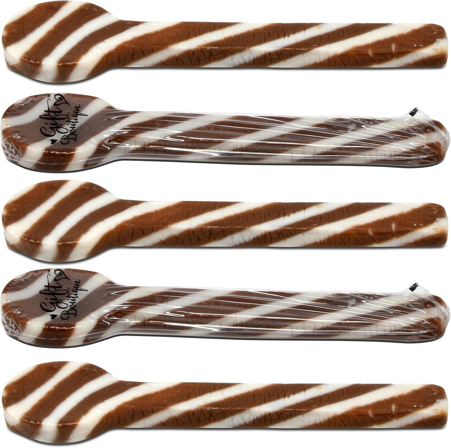Christmas Hot Cocoa Candy Spoons 24 Pack Edible Hot Cocoa Stirrers Candies Spoon Individually Wrapped for Stirring Beverages Hot Chocolate Tea Coffee Cocktail Stocking Fillers Holiday Party Favor Gift
