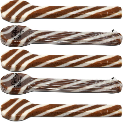 Christmas Hot Cocoa Candy Spoons 24 Pack Edible Hot Cocoa Stirrers Candies Spoon Individually Wrapped for Stirring Beverages Hot Chocolate Tea Coffee Cocktail Stocking Fillers Holiday Party Favor Gift