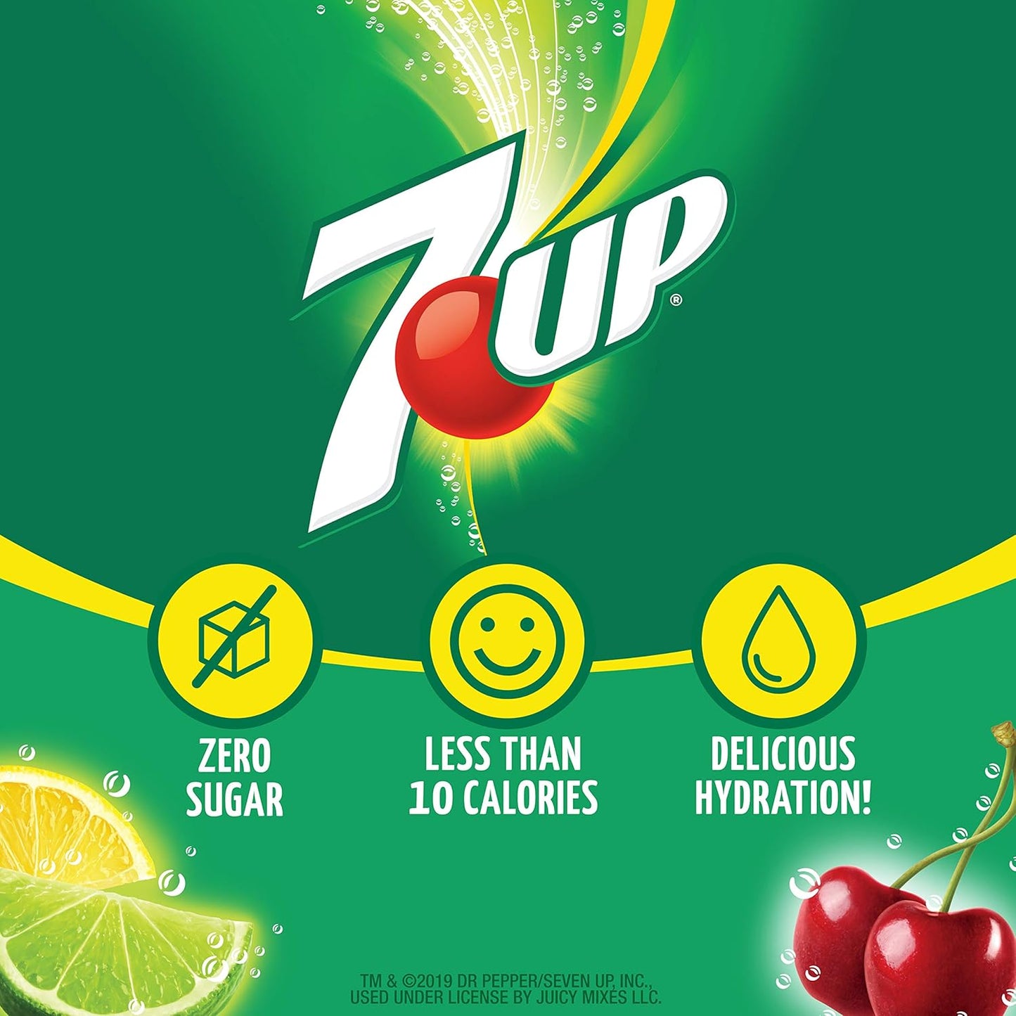 7-UP Powder Drink Mix – Sugar Free & Delicious (Variety, 30 Sticks)