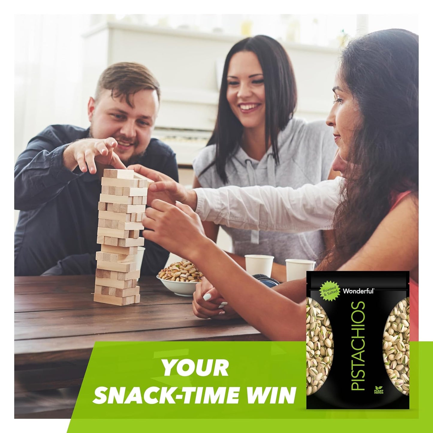 Wonderful Pistachios In Shell, Roasted & Salted Nuts, 48 Ounce Resealable Bag, Protein Snacks, Bulk Snacks, Healthy Snacks for Adults