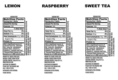 Pure Leaf Bottles, Variety Pack (Sweetened Flavors) (18.5 Ounce Bottles, Pack of 12)