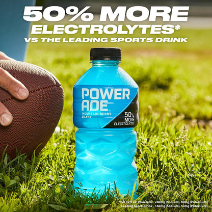 POWERADE Sports Drink Mountain Berry Blast, 20 Ounce (Pack of 24)