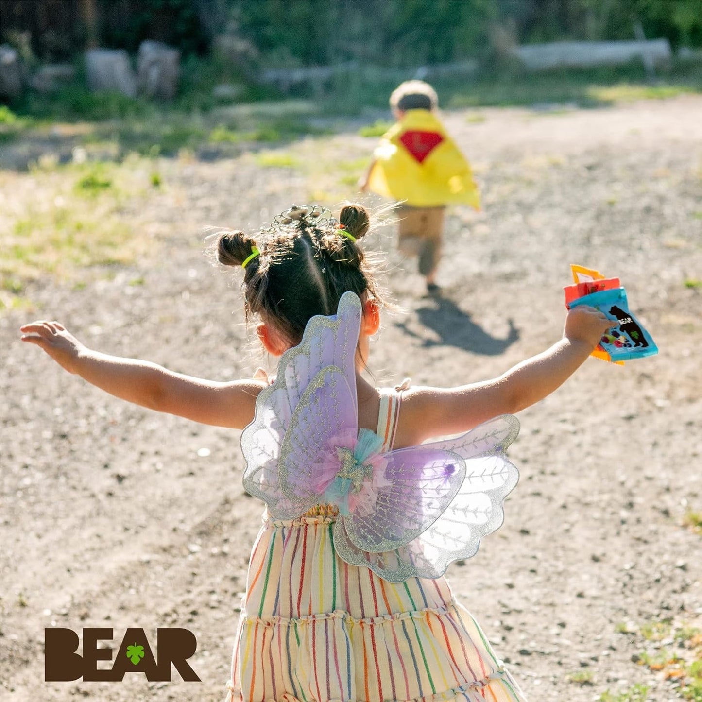 BEAR Real Fruit Snack Minis, Raspberry/Blueberry, No added Sugar, All Natural, Bite Sized Snacks for Kids, Non GMO, Gluten Free, Vegan, 0.7 Oz (Pack of 18)