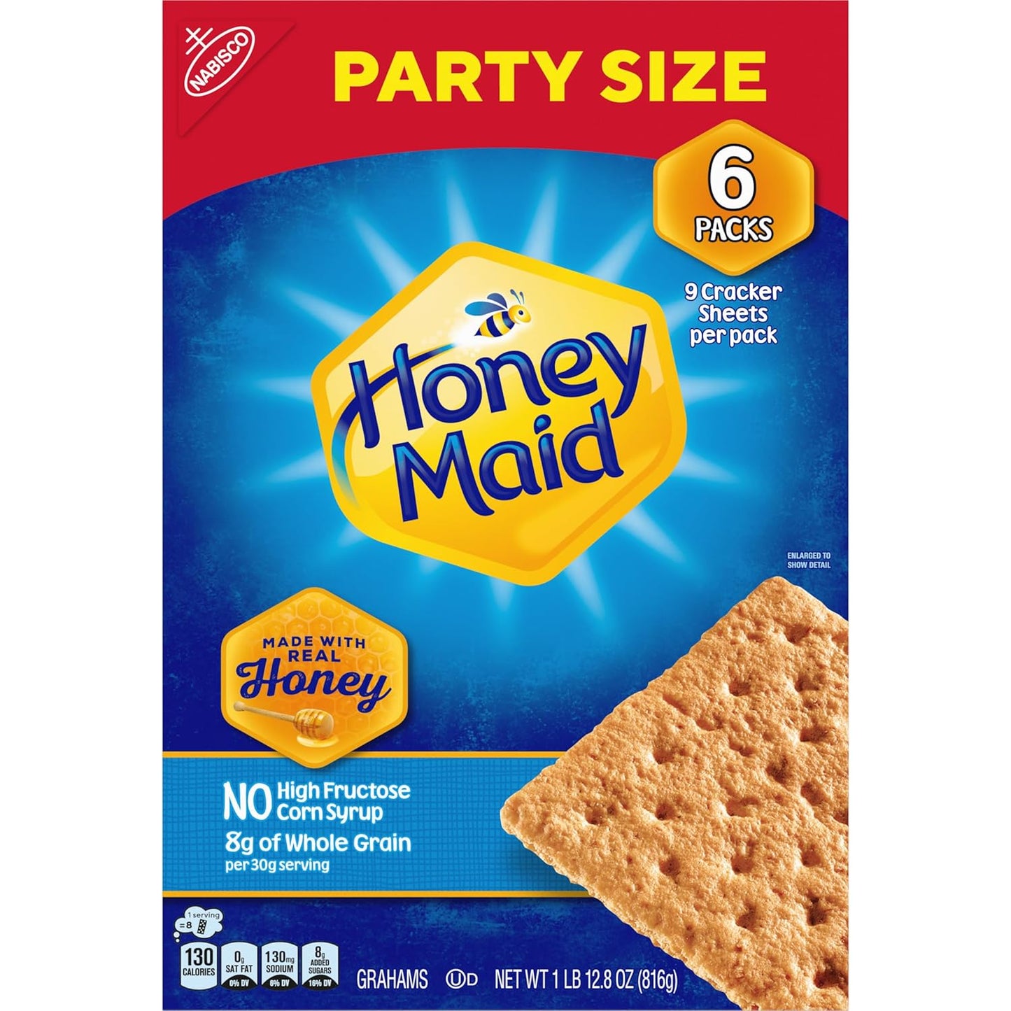 Honey Maid Graham Crackers, Party Size, 28.8 oz (1 lb, 12.8 oz)