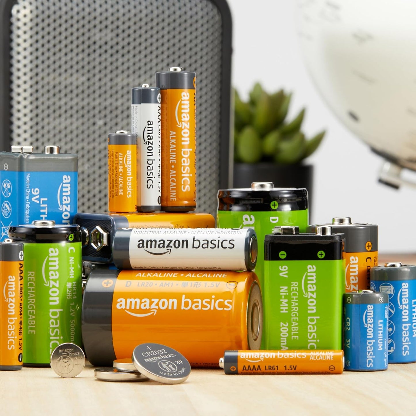 Amazon Basics 6-Pack CR2025 Lithium Coin Cell Battery, 3 Volt, Long Lasting Power, Mercury-Free