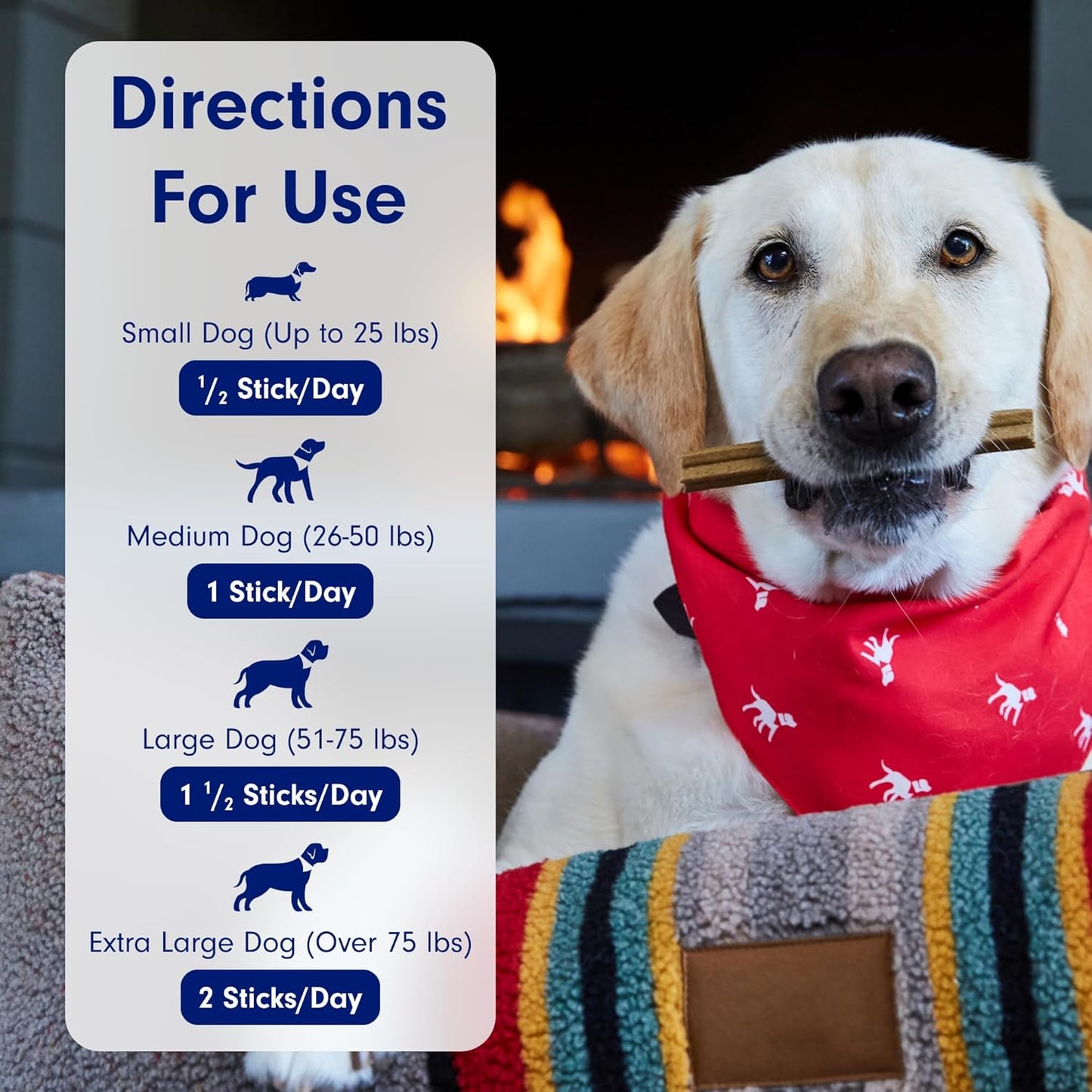 PetLab Co. Dental Sticks – Dog Dental Chews -Target Plaque & Tartar Build-Up at The Source - Designed to Maintain Your Dog’s Oral Health, Keep Breath Fresh and Provide Digestive Help (24 Sticks)