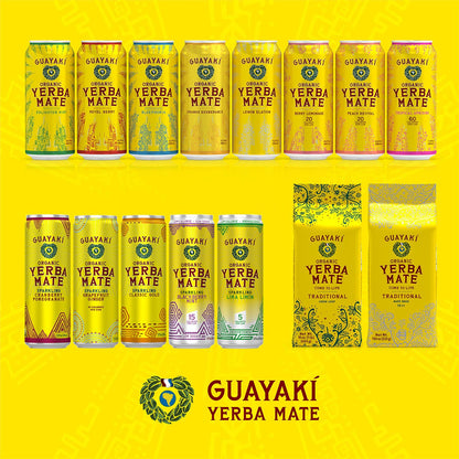 Guayakí Yerba Mate, Sparkling Energy Drink Alternative, Organic Cranberry Pomegranate Flavor, 12 Oz (Pack of 12), 80mg Natural Caffeine, Smooth Energy & Focus, Carbonated Beverage