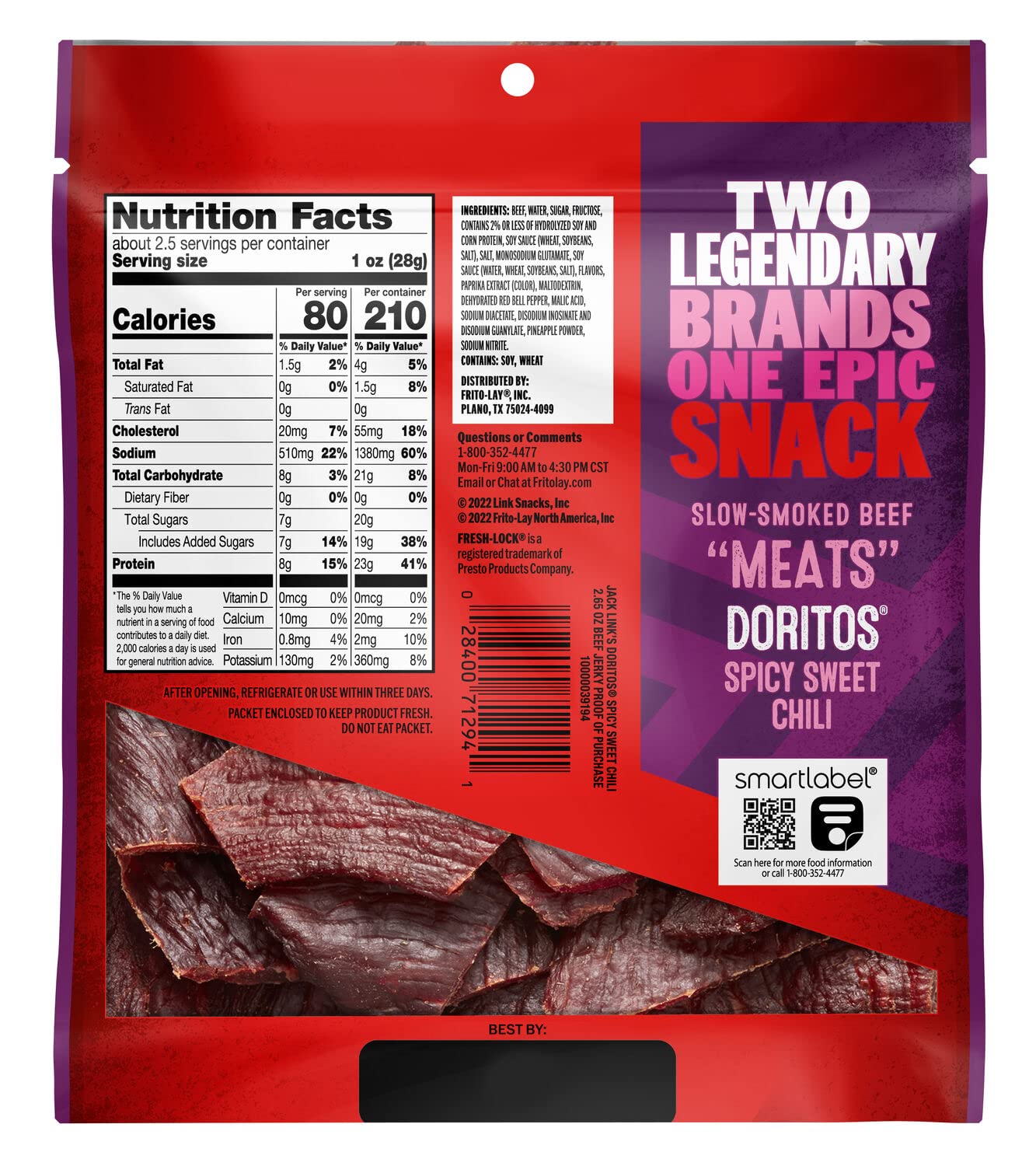 Jack Links Doritos Spicy Sweet Chili 2.65oz