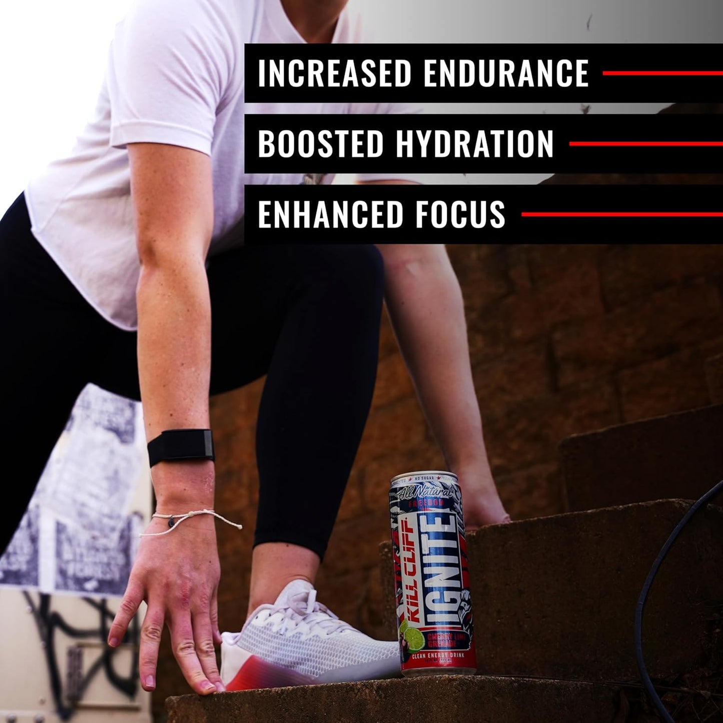Kill Cliff Ignite Energy Drink, Cherry Limeade, Sugar Free Drinks with Green Tea, B Vitamins, Electrolytes and Natural Caffeine for Clean Energy and Hydration, Post or Pre Workout, 12 Pack