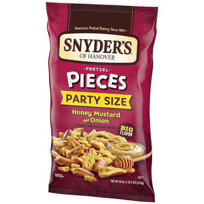 Snyder's of Hanover Pretzel Pieces, Honey Mustard and Onion, Party Size 18 Oz