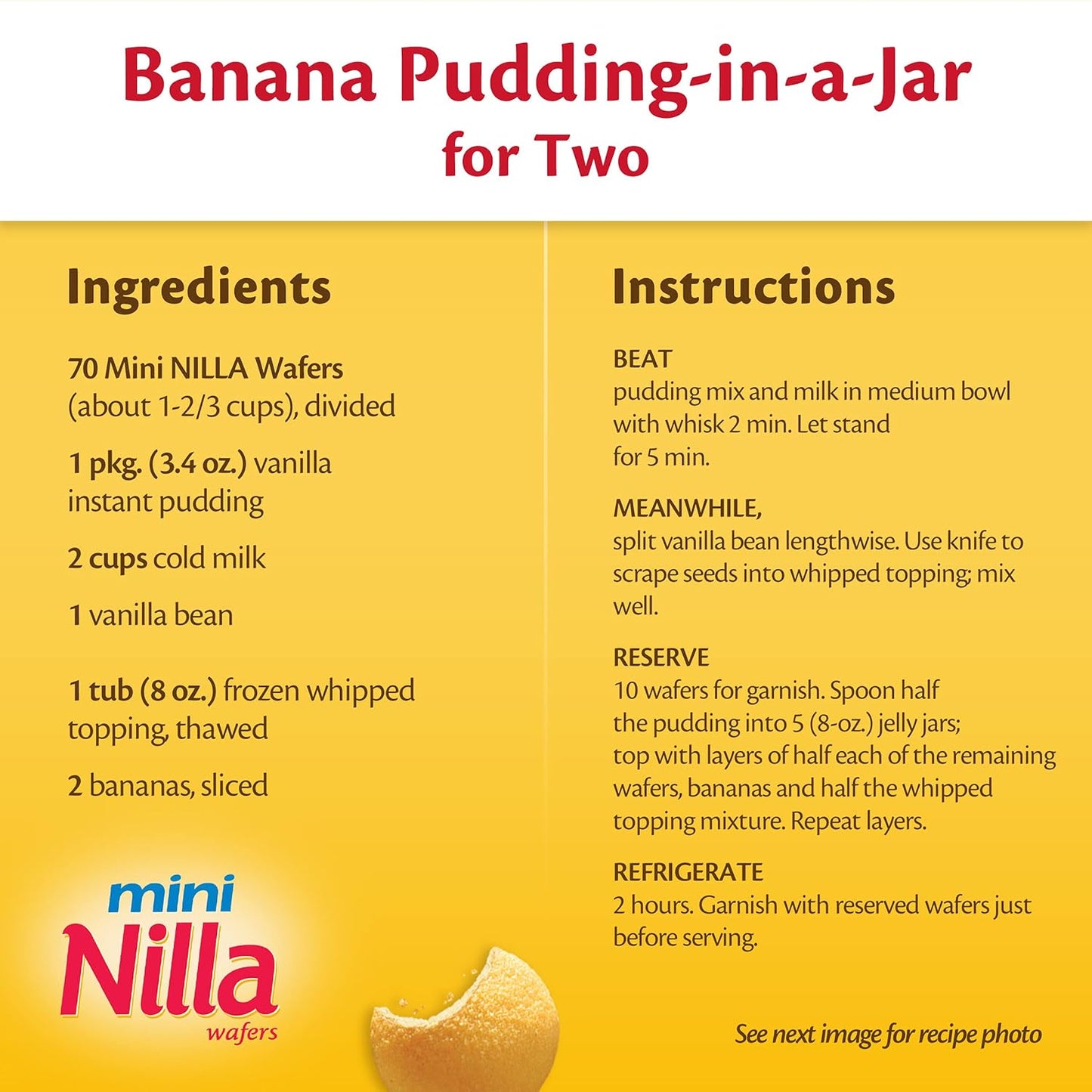 Nilla Wafers Mini Cookies, Vanilla Wafers, 12 Snack Packs