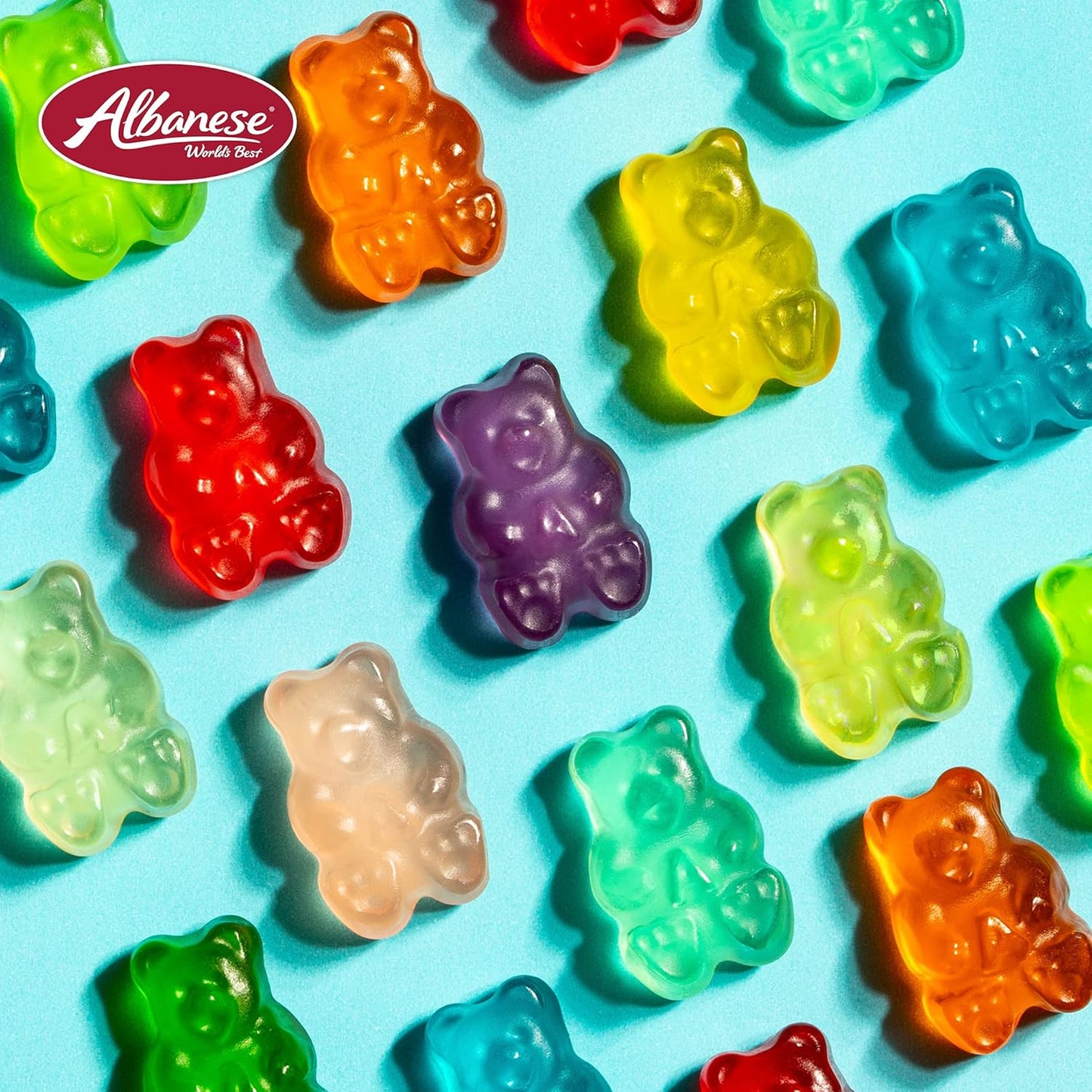 Albanese World's Best 12 Flavor Gummi Bears, 5lbs of Candy, Soft & Chewy Candy Snack, Fruity Flavor Assortment