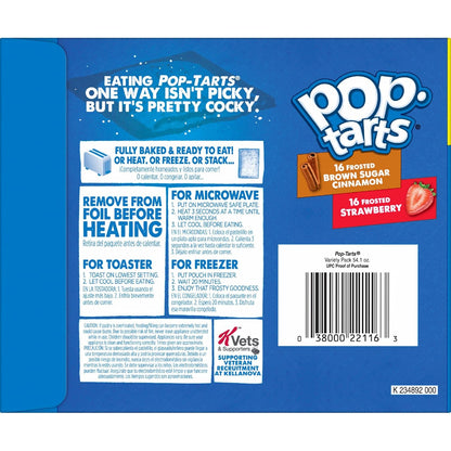 Pop-Tarts Toaster Pastries, Breakfast Foods, Kids Snacks, Variety Pack, 54.1oz Box (32 Pop-Tarts)