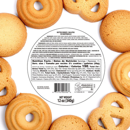 Bauducco Assorted Butter Cookies Tin, 12 oz (Pack of 1) – Traditional Danish Shortbread Style Cookies, Perfect Holiday Gift or Sweet Snack Treat - No Artificial Colors