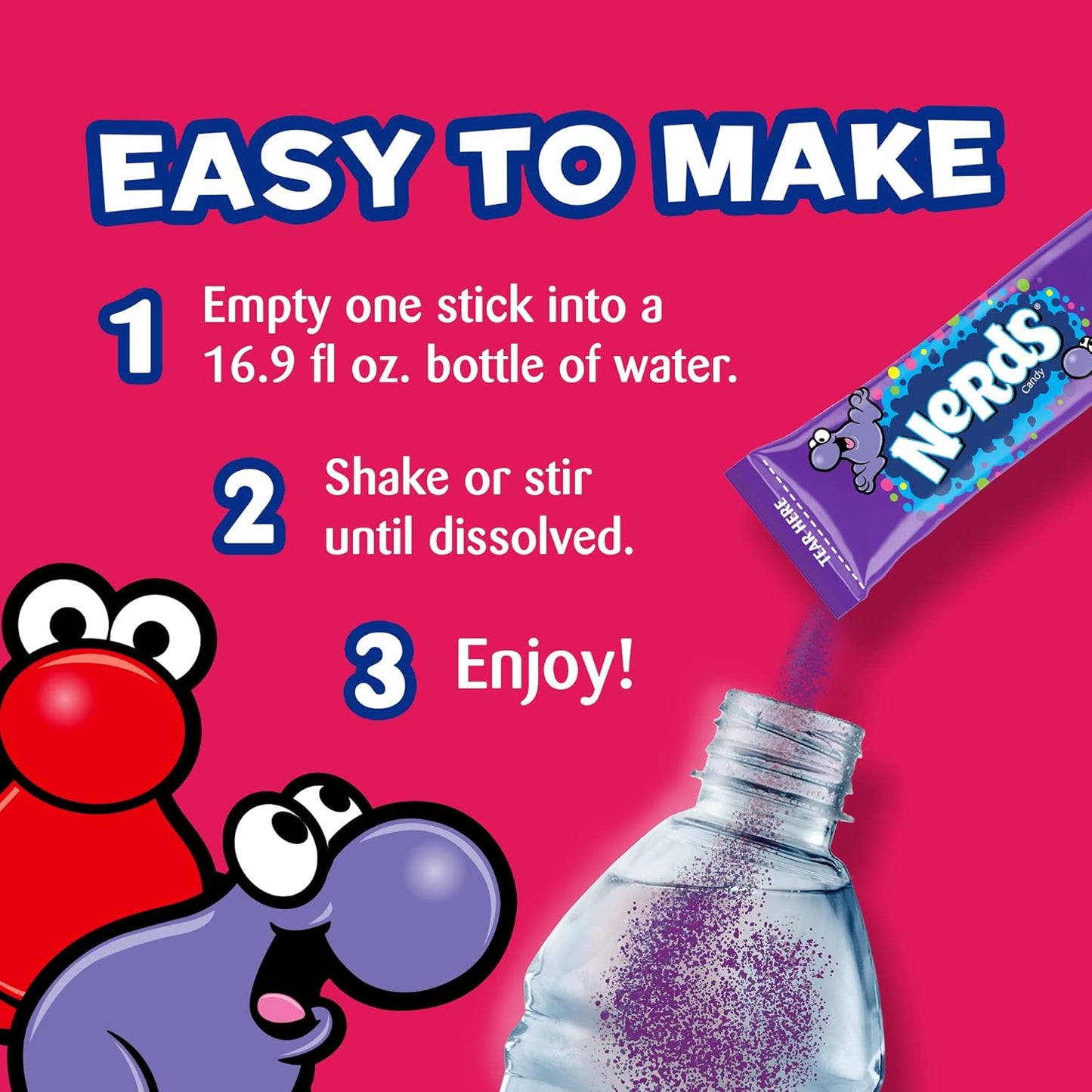 Nerds, Variety – Powder Drink Mix, Delicious hydration, Makes 30 Drinks