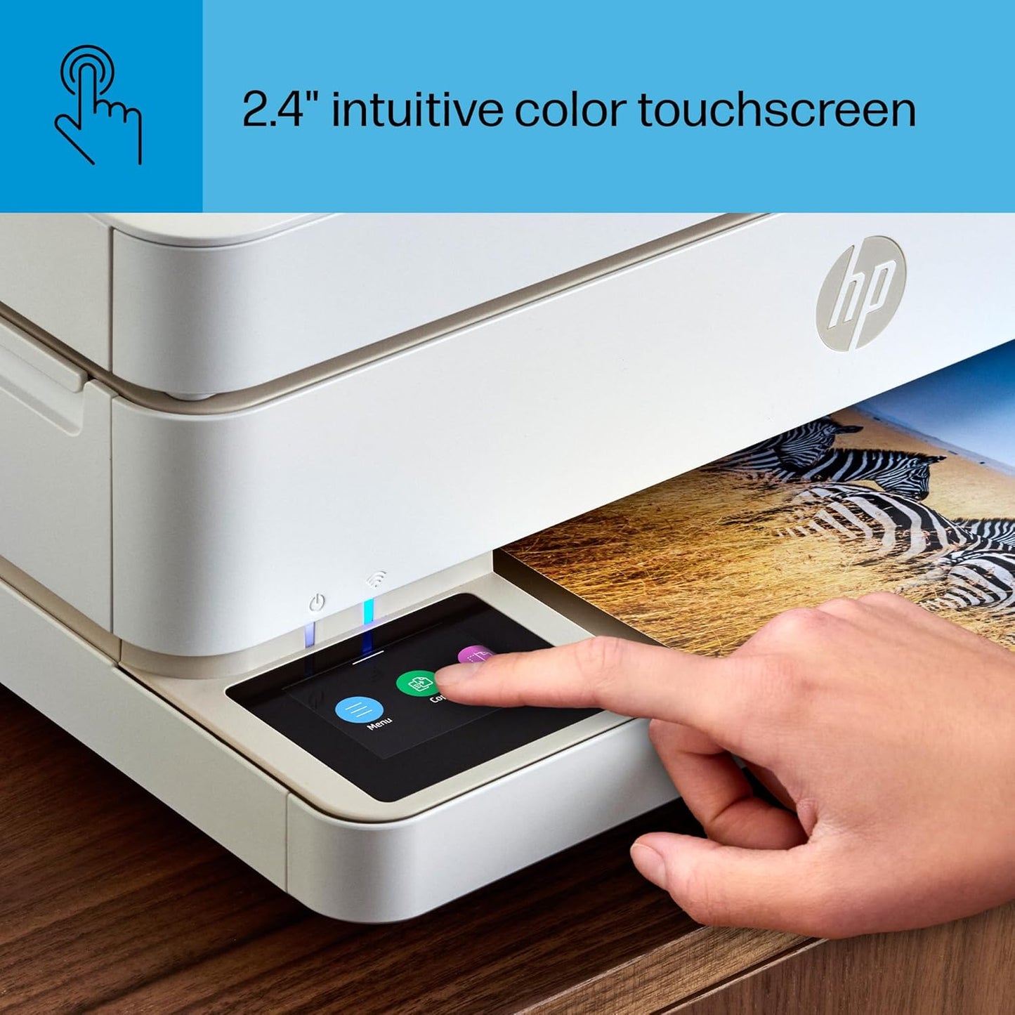 HP Envy 6555e Wireless All-in-One Color Inkjet Printer, Print, scan, Copy, Duplex Printing Best-for-Home, 3 Months of Ink Included (714N5A)