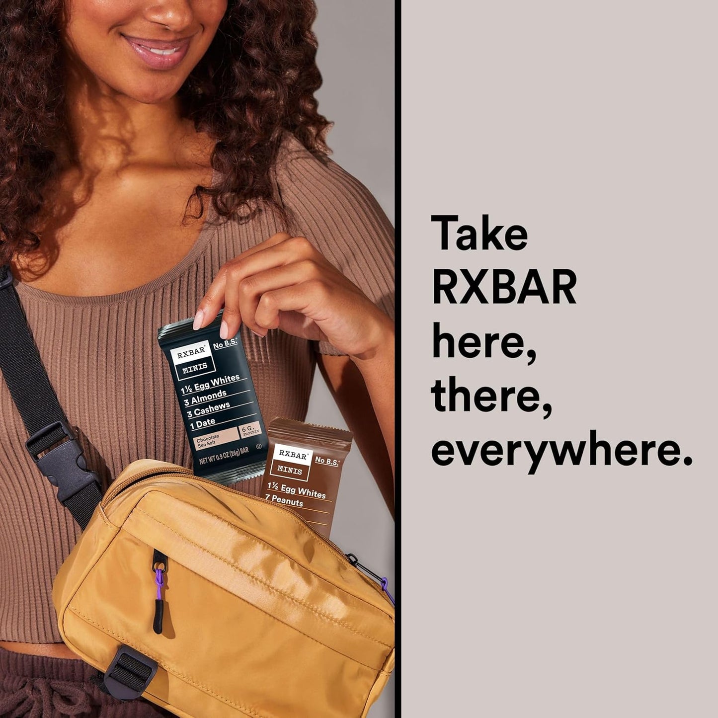 RXBAR Minis Protein Bar, Variety Pack, 2 Flavors, 7.36oz Box (8 Count)