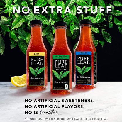 Pure Leaf Bottles, Variety Pack (Sweetened Flavors) (18.5 Ounce Bottles, Pack of 12)