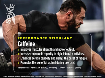 SPIKE Hardcore Energy Drink - 12-Pack, Original, 16oz Cans - Performance & Focus - No Artificial Flavors or Colors - 350mg Caffeine - Zero Sugar