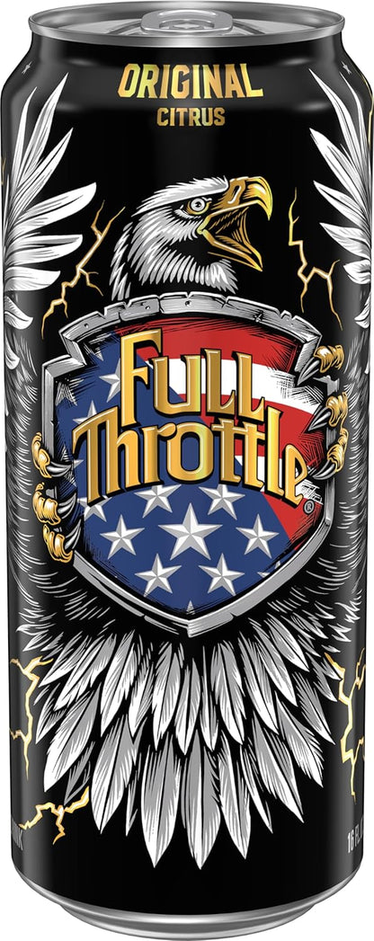 Full Throttle Citrus: Hard-Working Energy Drink. 16 Fl oz (Pack of 15)