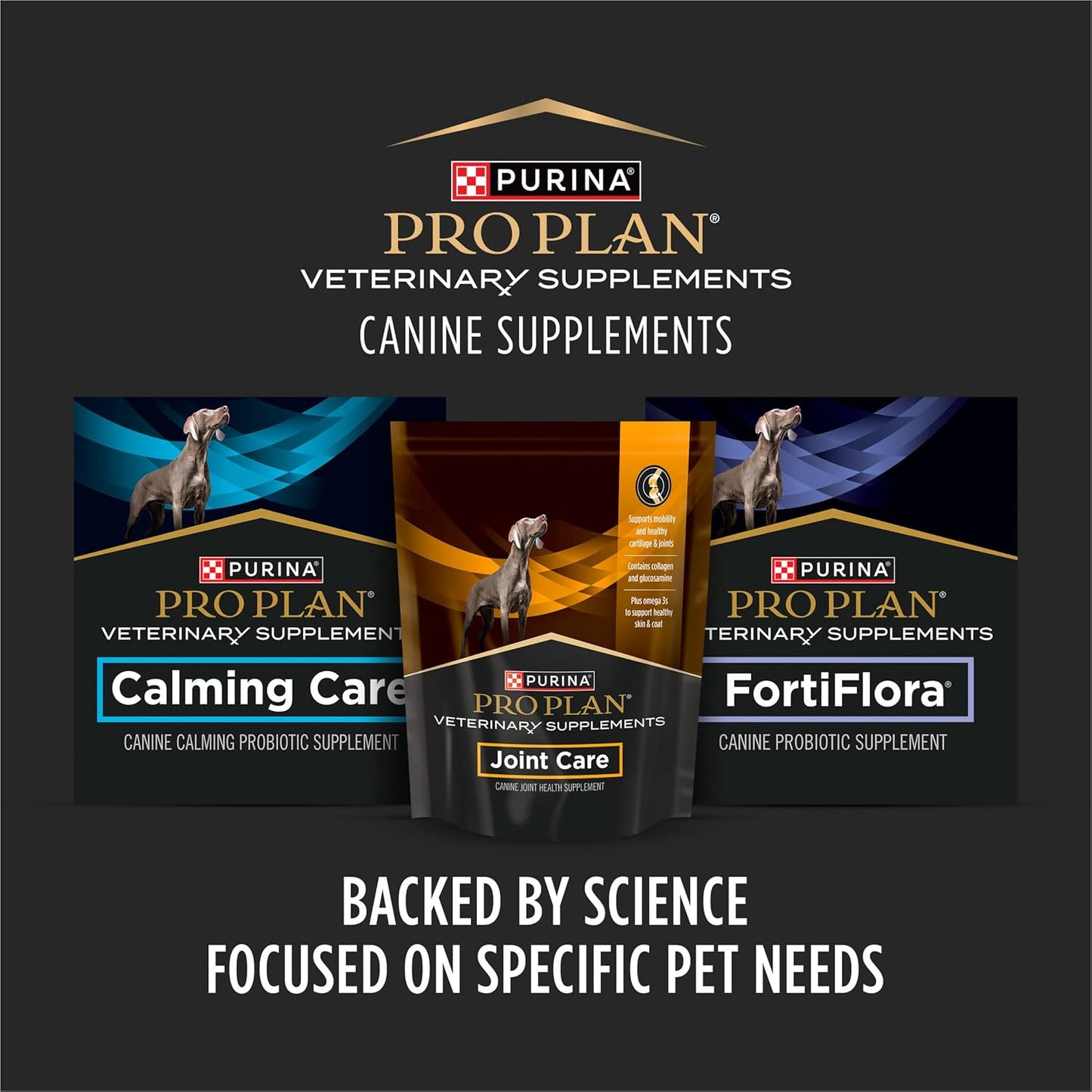 Purina Pro Plan Veterinary Joint Care Joint Supplement for Large Breed Dogs Hip and Joint Supplement - 5.29 oz. Pouch