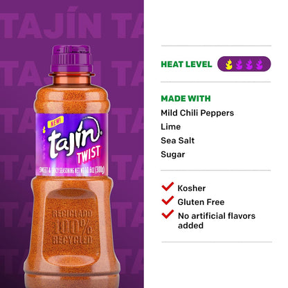Tajín Twist Sweet and Spicy Seasoning, Fruit and Chili Powder, 10.6oz