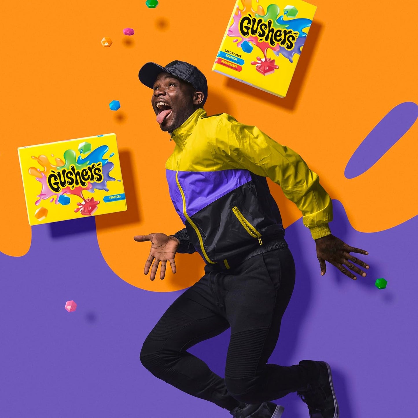 Gushers Tropical Flavors Fruit Flavored Snacks 6 Count