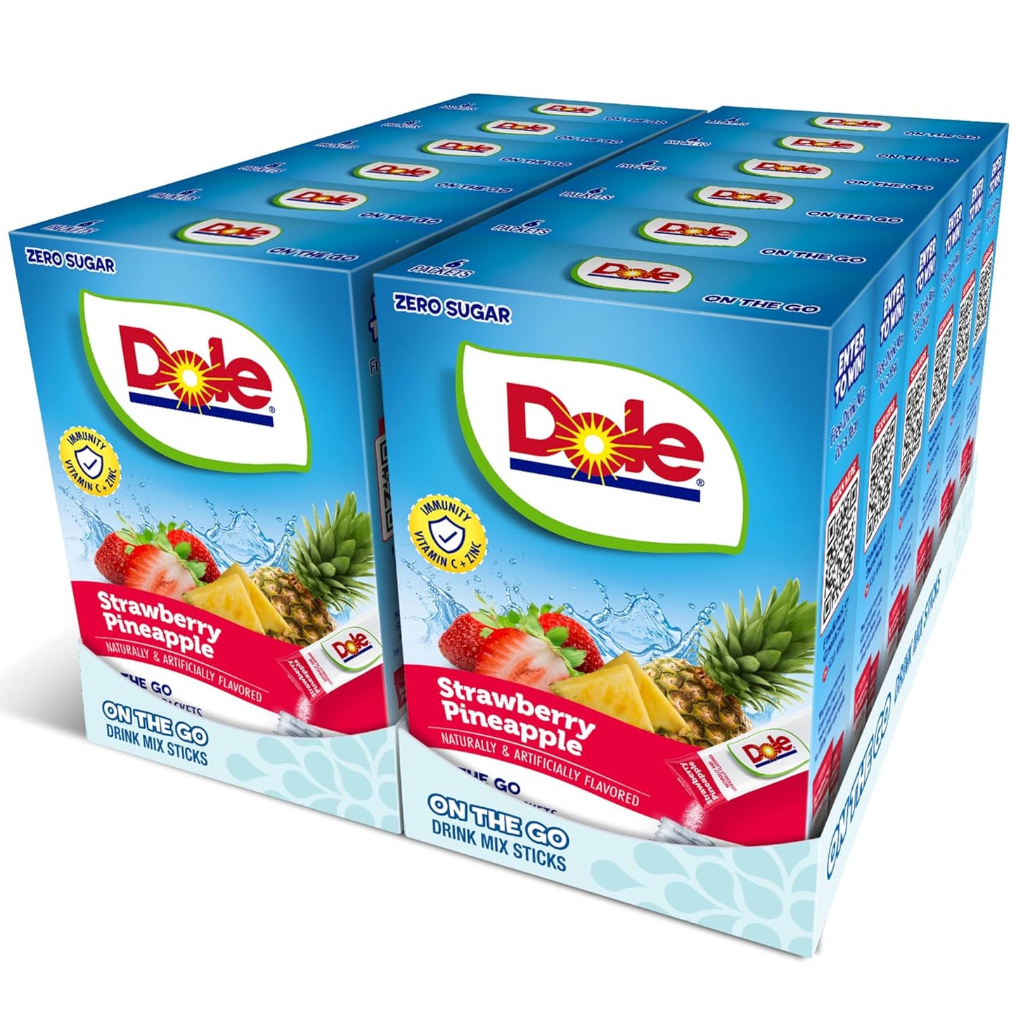 Dole Strawberry Pineapple - Powder Drink Mix - Sugar Free & Delicious, Makes 72 Flavored Water Beverages