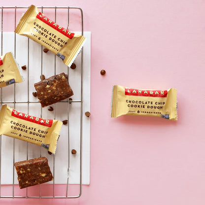 Larabar Chocolate Chip Cookie Dough Mini Bars, Gluten Free Vegan Bar, 20 ct