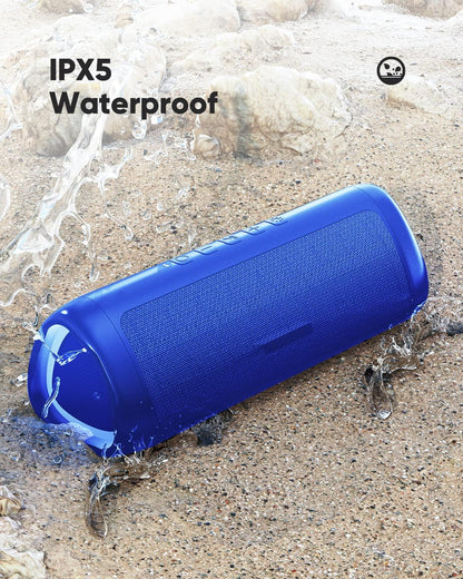 Bluetooth Portable Wireless Speakers with HD Sound, IPX5 Waterproof, Up to 20H Playtime, TWS Pairing, BT5.3, for Home/Party/Outdoor/Beach, Electronic Gadgets, Birthday Gift (Blue)