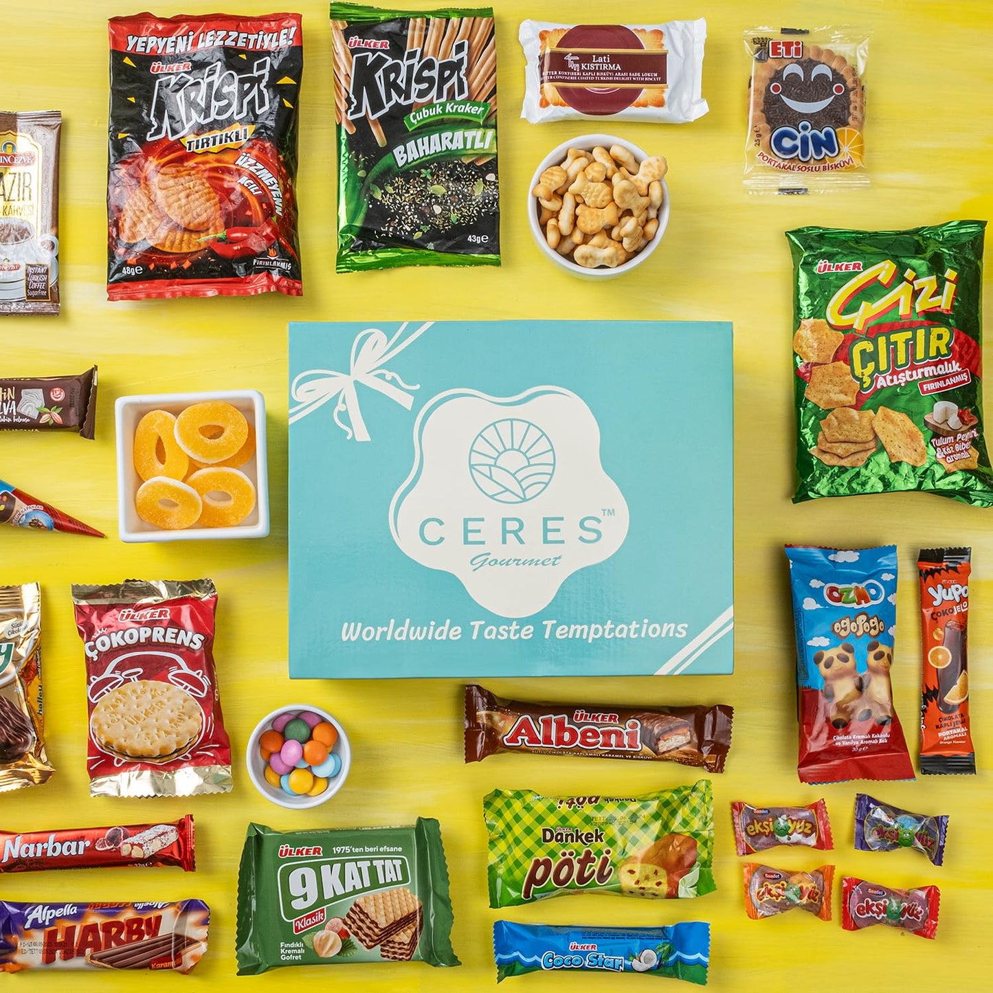 International Exotic Snack Box Variety Pack, 22 Count Premium Foreign Rare Snack Food Gifts with Suprise Item for Fun, Mystery Box of Snacks, European Snacks for Adults and Kids