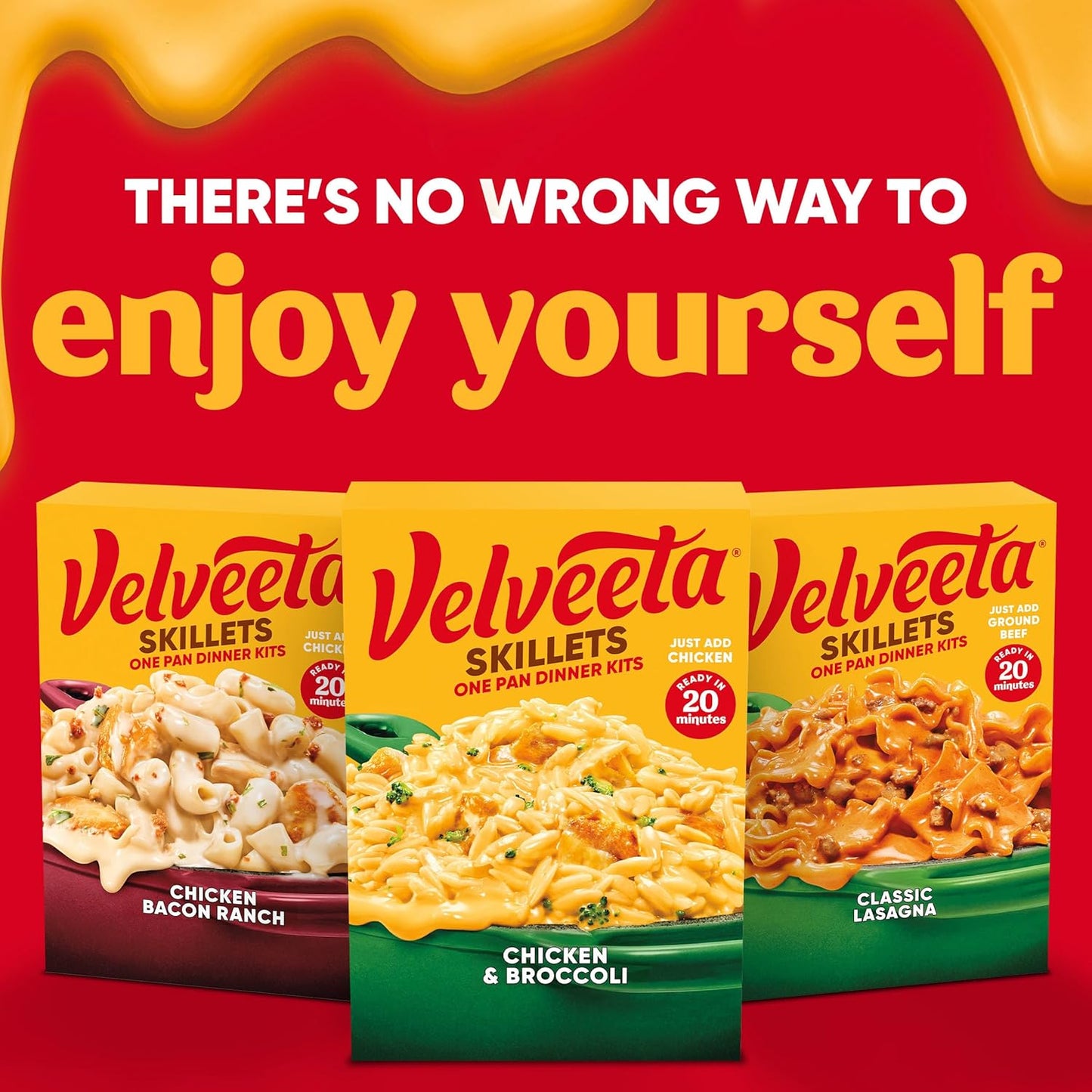 Velveeta Skillets Chicken & Broccoli One Pan Dinner Kit, 13.6 oz Box