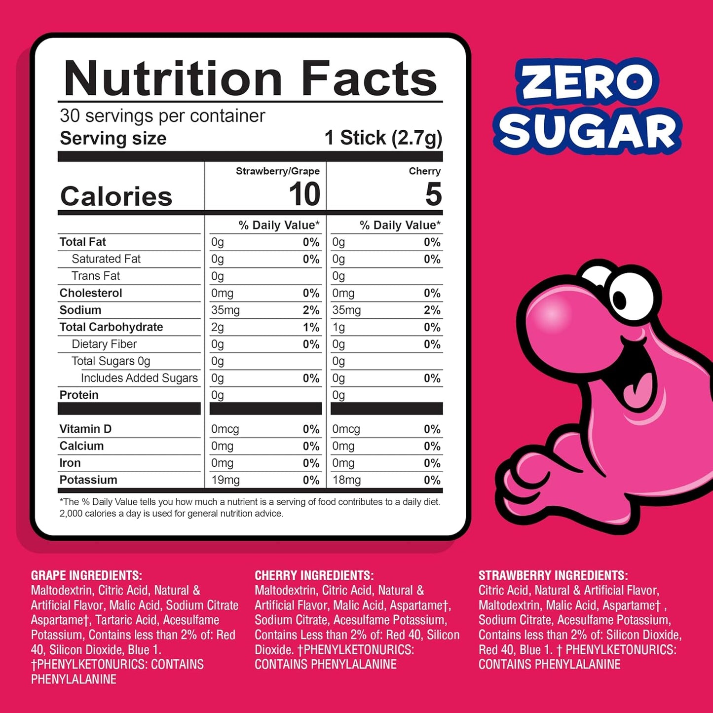 Nerds, Variety – Powder Drink Mix, Delicious hydration, Makes 30 Drinks