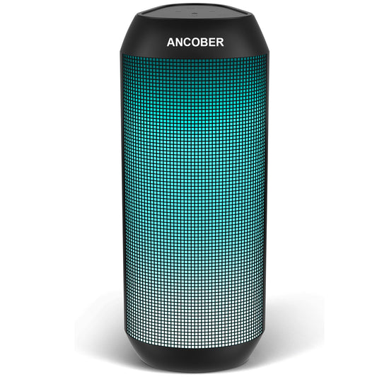 Bluetooth Speaker, Wireless Portable, HD Stereo Sound,with Cool Dynamic LED Lights, IPX4 Waterproof, BT5.3, Dual Surround Pairing, Him Her Man Teens Electronic Gadgets Gifts, for Outdoor Camping Party