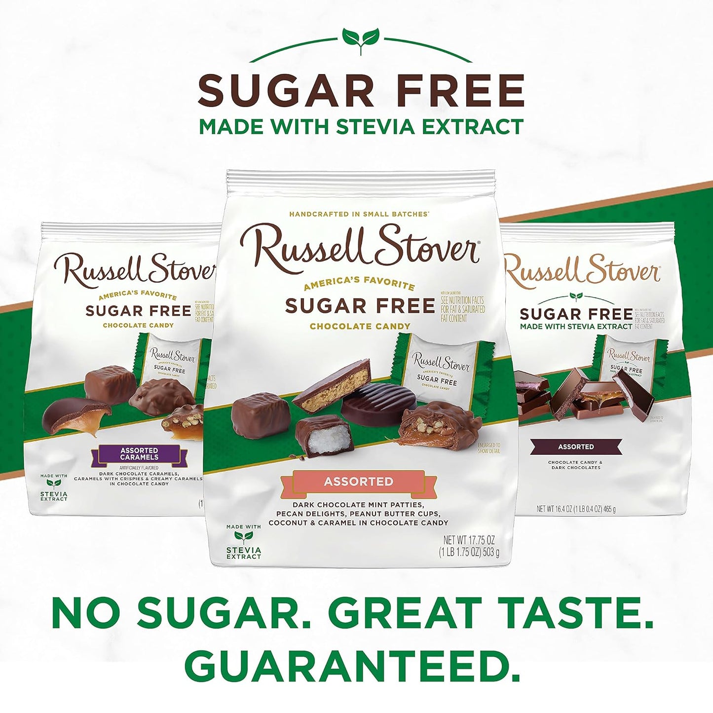 Russell Stover Sugar Free Assorted Chocolates Gusset Bag, 1.1 Pound (Pack of 1)