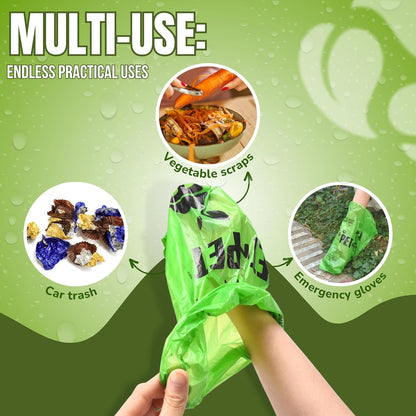 Pet N Pet 1080 Counts Green Poop Bags for Dogs, 38% Plant Based & 62% PE Extra Thick Dog Poop Bags Rolls, 9" x 13" Unscented Dog Bags for Poop, Doggie Poop Bags, Cat Poop Bags, Pet Waste Bags