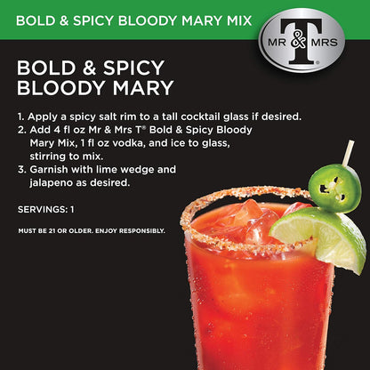 Mr & Mrs T Bold & Spicy Bloody Mary Mix, 1.75 Liter Bottle
