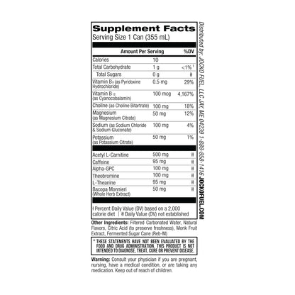 Jocko GO Energy Drink (Afterburner Orange) - KETO, Vitamin B12, Vitamin B6, Electrolytes, L Theanine, Magnesium- All Natural Energy Boost, Sugar Free Nootropic Monk Fruit Blend - 12 Pack