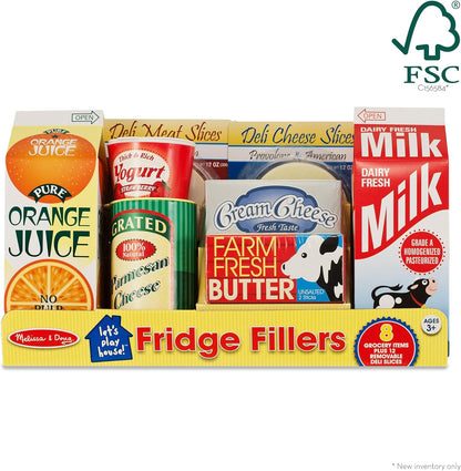 Melissa & Doug Fridge Groceries Play Food Cartons (8 pieces) - FSC Certified