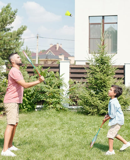 HIRALIY Badminton Shuttlecocks Birdies,Plastic Shuttlecocks for Badminton Set with Stability ＆ Durability, Hight Speed Birdie Ball, Badminton Sets for Backyards Indoor Outdoor Sports Activities