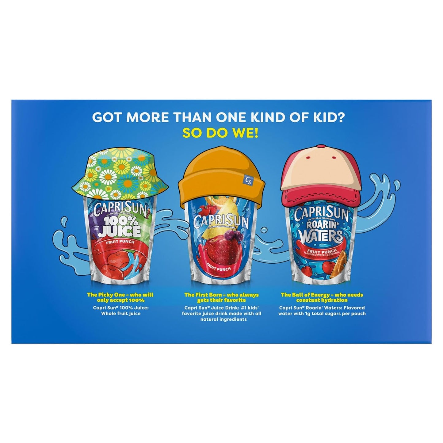 Capri Sun Strawberry Kiwi Flavored with other natural flavor Juice Drink Blend, 10 ct Box, 6 fl oz Pouches