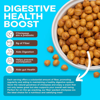 BIENA Chickpea Snacks - Crunchy Roasted Chickpeas - High Fiber Vegan Protein Snacks for Adults and Kids - Individual Pack - Sea Salt
