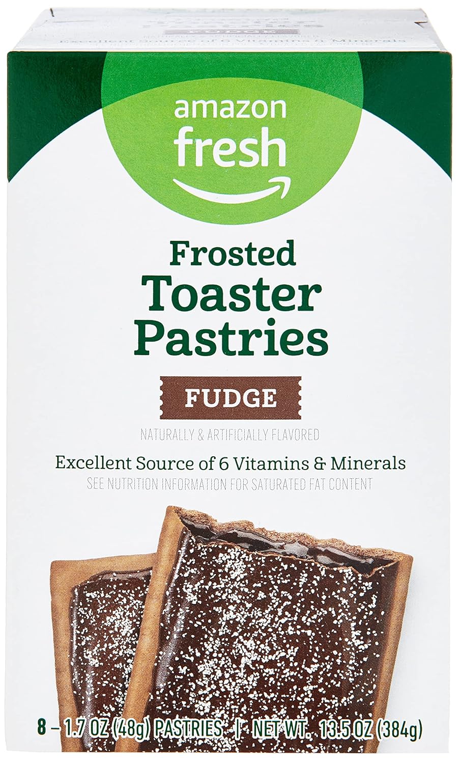 Amazon Fresh, Frosted Fudge Toaster Pastries, 8 Count