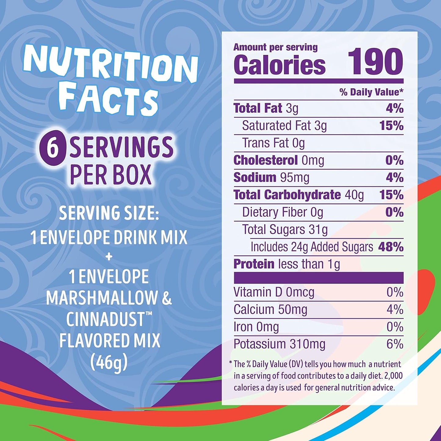 Swiss Miss Cinnamon Toast Crunch Cinnamilk Flavored Hot Drink Mix with Marshmallows, 6 ct