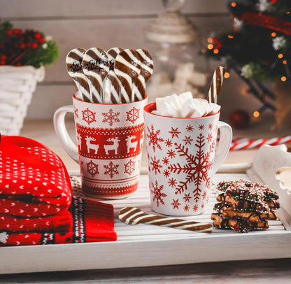 Christmas Hot Cocoa Candy Spoons 24 Pack Edible Hot Cocoa Stirrers Candies Spoon Individually Wrapped for Stirring Beverages Hot Chocolate Tea Coffee Cocktail Stocking Fillers Holiday Party Favor Gift