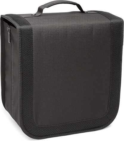 Amazon Basics Polyurethane CD/DVD Portable Storage Binder, 400-capacity, Black