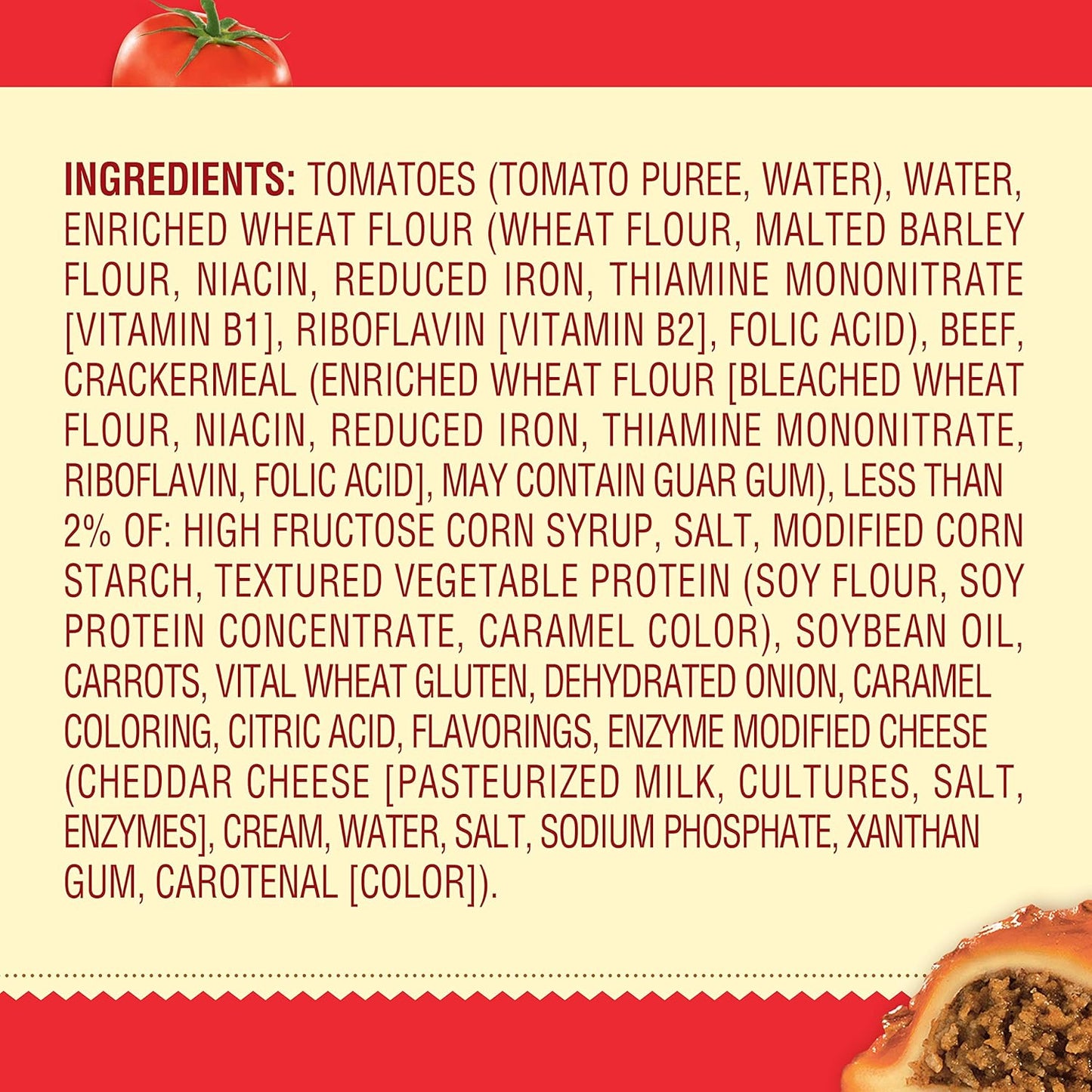 Chef Boyardee Overstuffed Beef Ravioli, 15 Oz Can